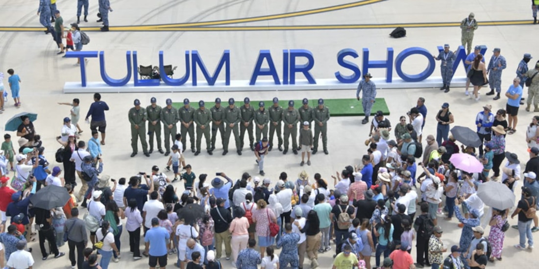 Espectáculo aéreo Tulum 2026, en Quintana Roo.