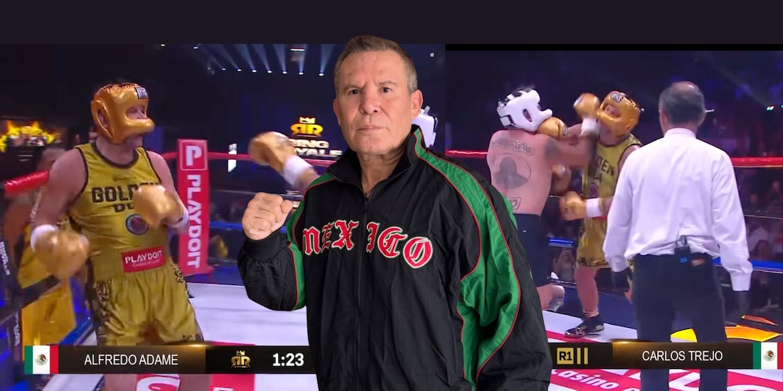 Julio César Chávez acudió por invitación a Ring Royal.