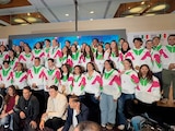 Deportistas, en la ceremonia