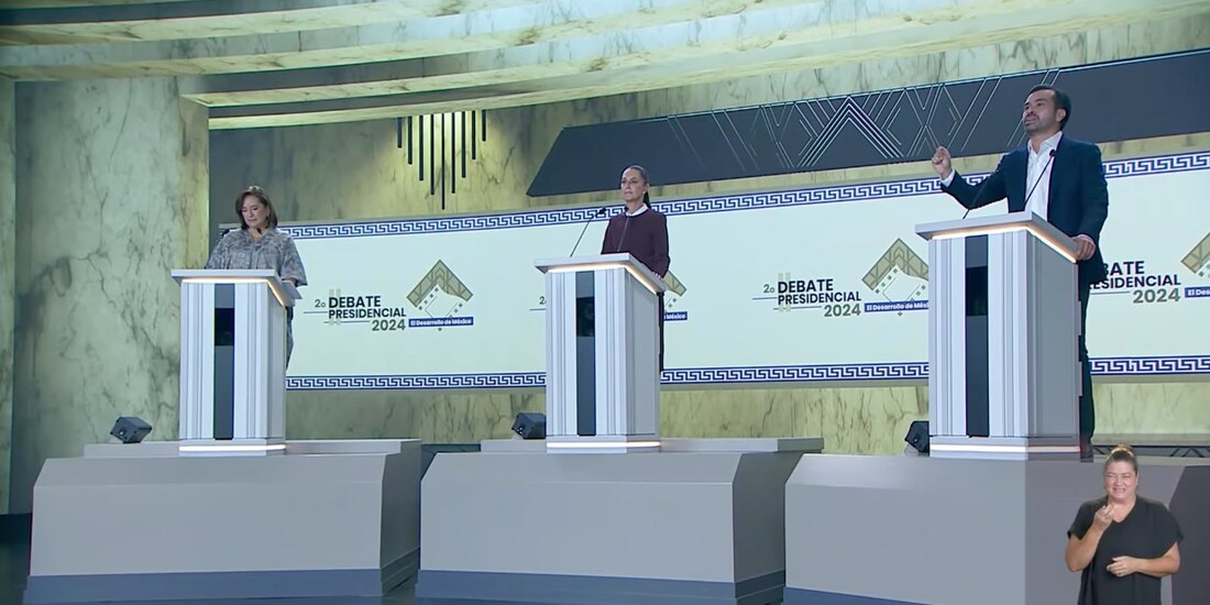 Las canidatas y el candidato a la Presidencia de la República.