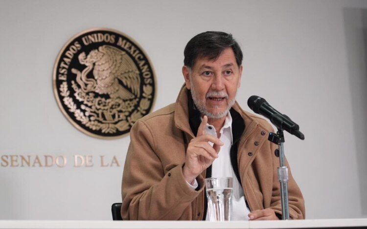 El presidente del Senado, Gerardo Fernández Noroña.