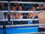 Las modelos robaron miradas en la pelea de box del "Canelo" vs Bivol.
