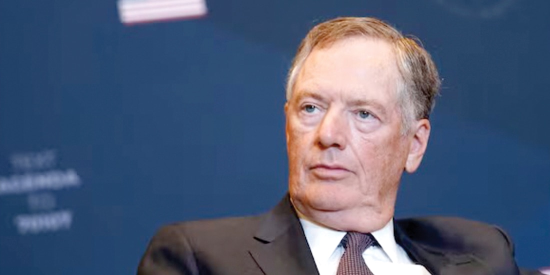 Robert Lighthizer, exrepresentante Comercial de EU, en foto de archivo.