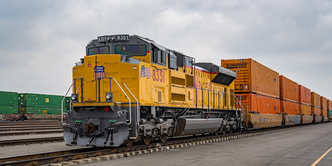 Tren de la compañía Union Pacific, en una fotografía ilustrativa.