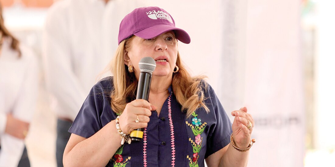 La ministra Loretta Ortiz Ahlf, el pasado 6 de abril, en Atlixco, Puebla.