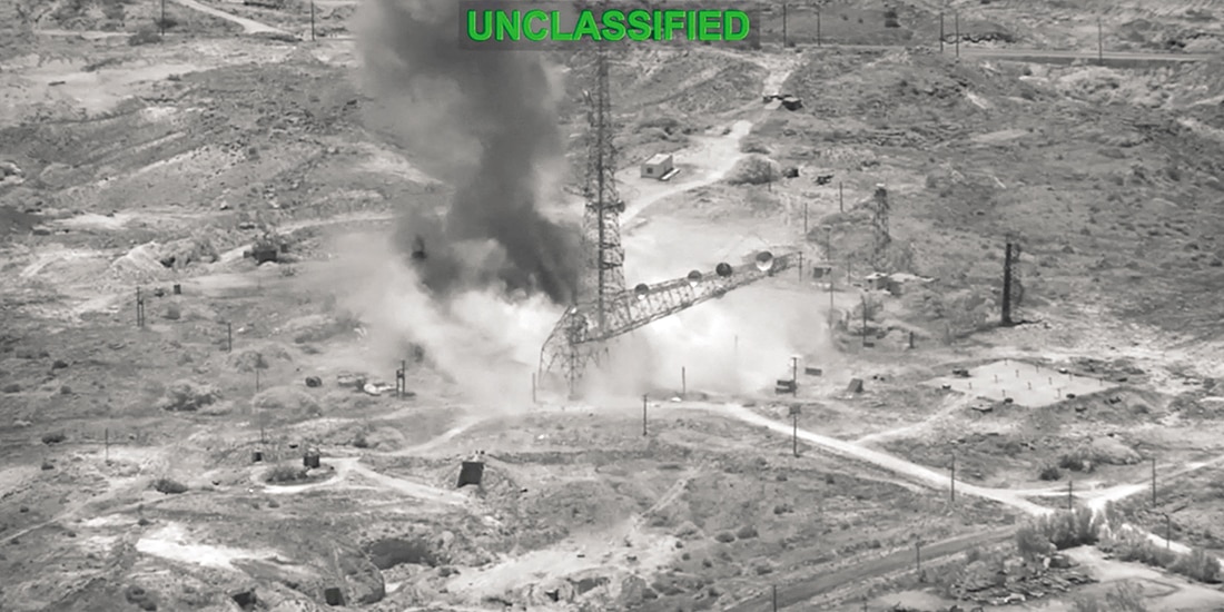 Explosiones en un lugar desconocido iraní, de acuerdo con el Centcom, ayer.