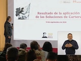 Octavio Romero Oropeza, esta mañana en Palacio Nacional.