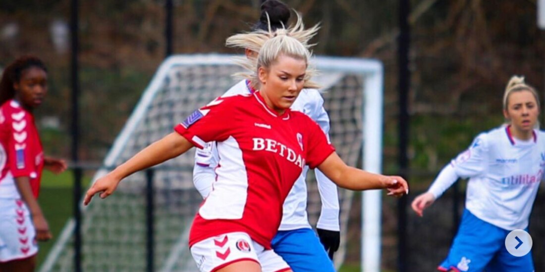 Madeleine Wright durante un partido el año pasado.