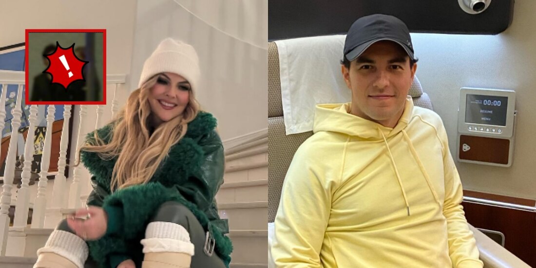 Marjorie de Sousa y Checo Pérez