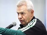 El Vasco en conferencia de prensa, ayer, previo al partido ante Ghana en el Estadio Cuauhtémoc de Puebla.