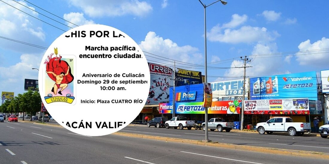 En foto, las calles de Culiacán.