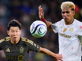 Una acción del LAFC vs Toluca, semifinal de ida de la Concacaf Champions Cup