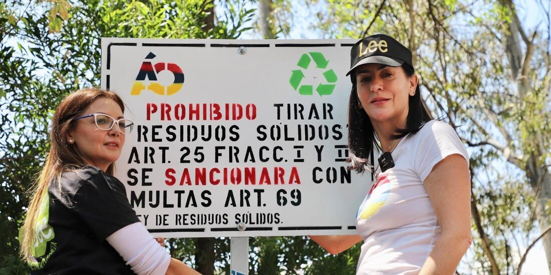 Lía Limón, alcaldesa de Álvaro Obregón (der.), destacó importancia de jornadas de limpieza.