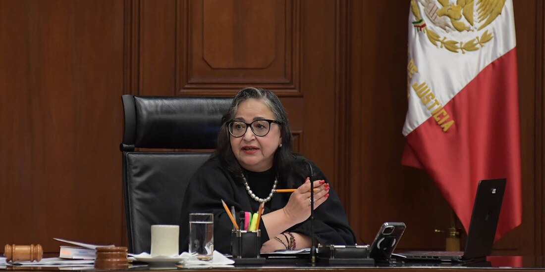 Norma Piña, ministra presidente de la Suprema Corte de Justicia de la Nación.