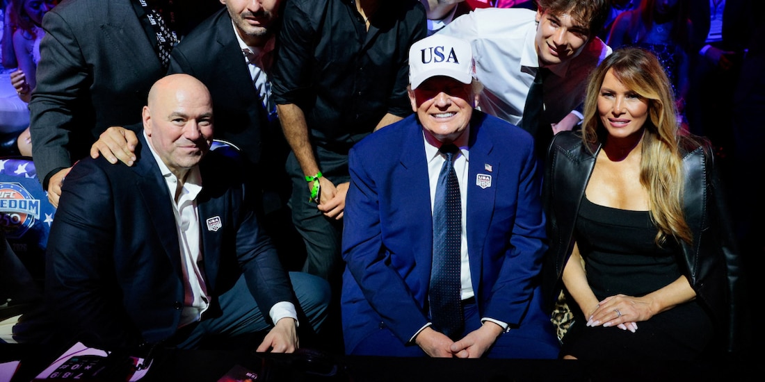 Donald Trump celebró sus 80 años con una función de UFC en la Casa Blanca.