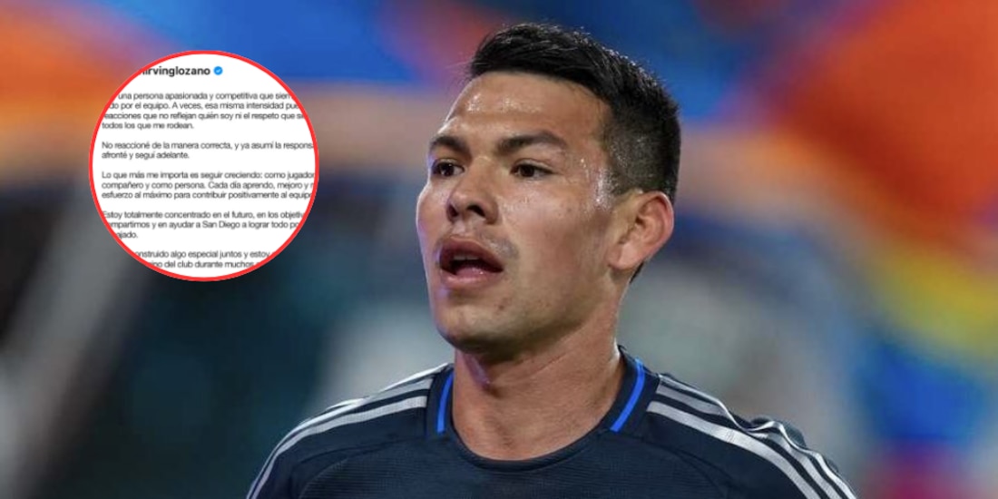 Hirving Lozano salió a hablar sobre el problema que tuvo con el San Diego FC.