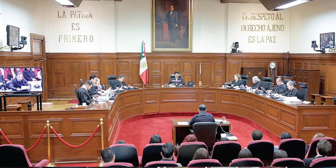 SESIÓN DEL PLENO de la Suprema Corte de Justicia de la Nación, ayer