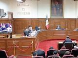 SESIÓN DEL PLENO de la Suprema Corte de Justicia de la Nación, ayer
