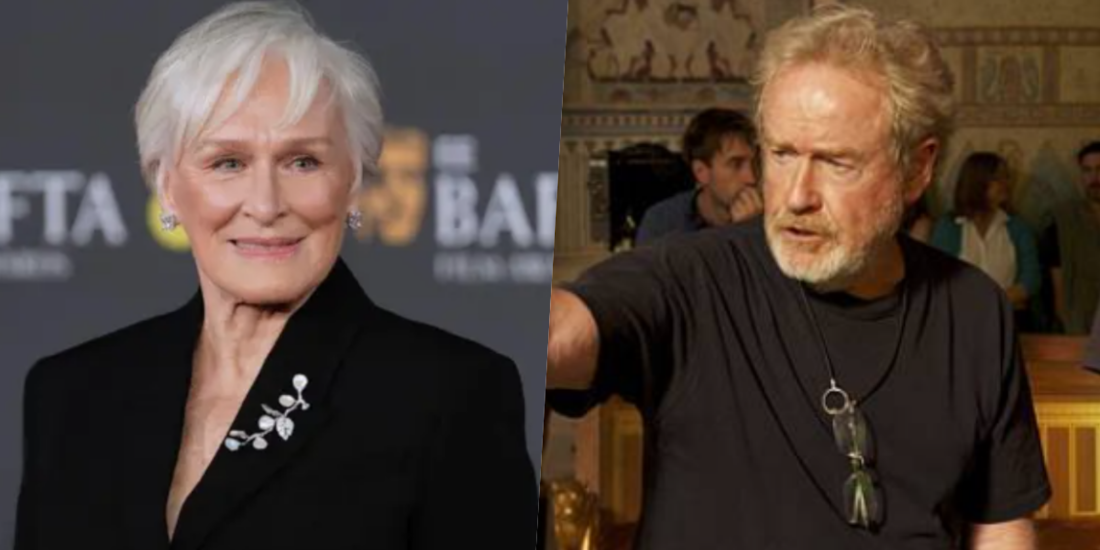 Glenn Close y Ridley Scott