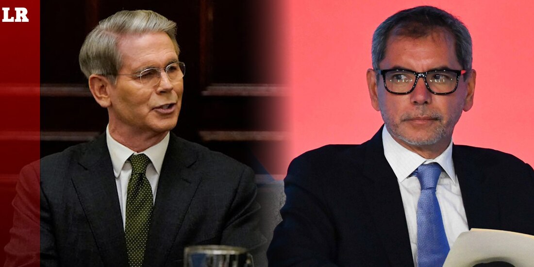 Scott Bessent, secretario del Tesoro de Estados Unidos, y Edgar Amador Zamora, secretario de Hacienda.