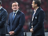 Mikel Arriola durante la premiación de la Concachampions.