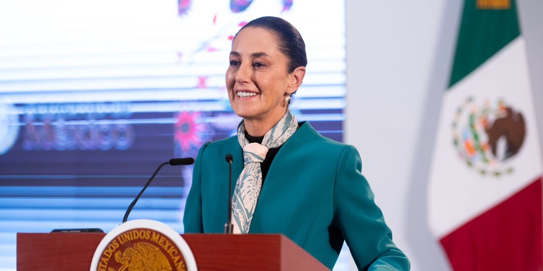 La Presidenta de México en Palacio Nacional.