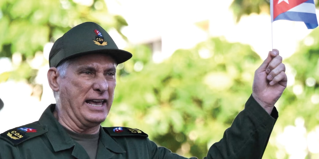 EL PRESIDENTE de Cuba, de 66 años, ha ejercido el cargo desde que sucedió a Raúl Castro, en 2018. Las penas intensifican la presión contra el régimen comunista de la isla.