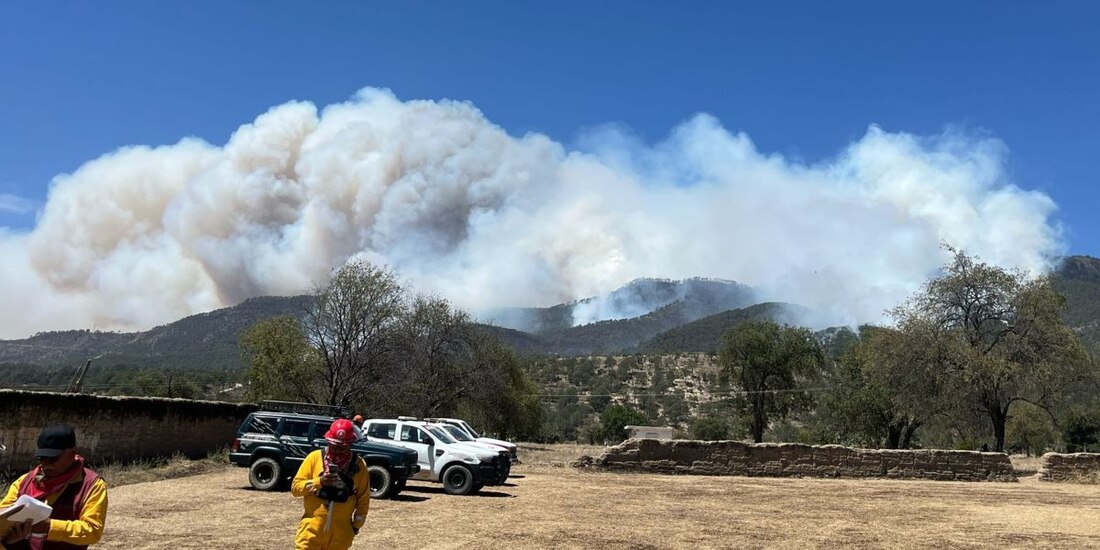 Puebla sigue con trabajos de combate a incendios forestales.