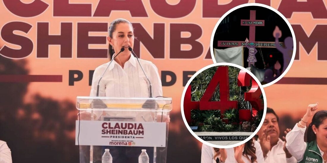 Claudia Sheinbuam, durante evento en Michoacán.