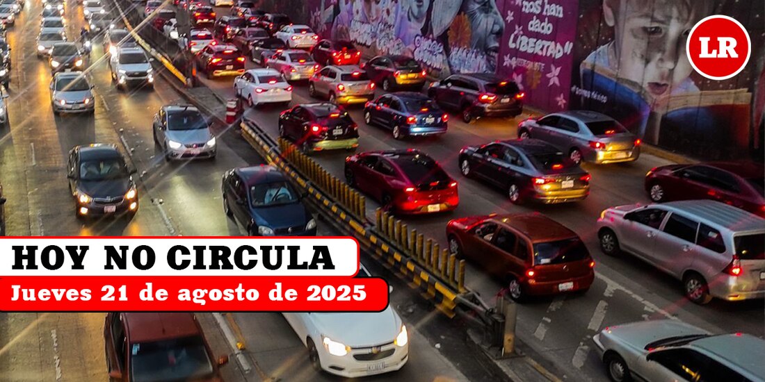 Revisa en La Razón qué vehículos deben descansar este jueves 21 de agosto por el Hoy No Circula.