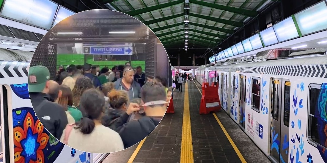 Tren Ligero, abarrotado por aficionados previo a inauguración del Mundial 2026.