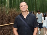 Chicharito Hernández durante sus vacaciones.