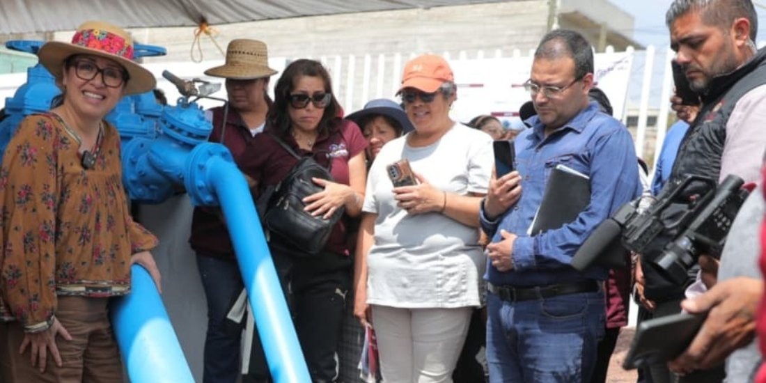 Azucena Cisneros presenta resultados a 2 años de haber ganado la elección.