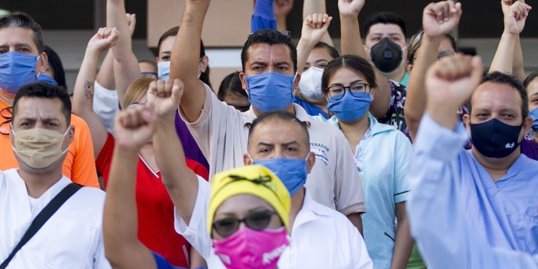 Personal sanitario, en Guadalupe, NL, en una imagen de archivo.
