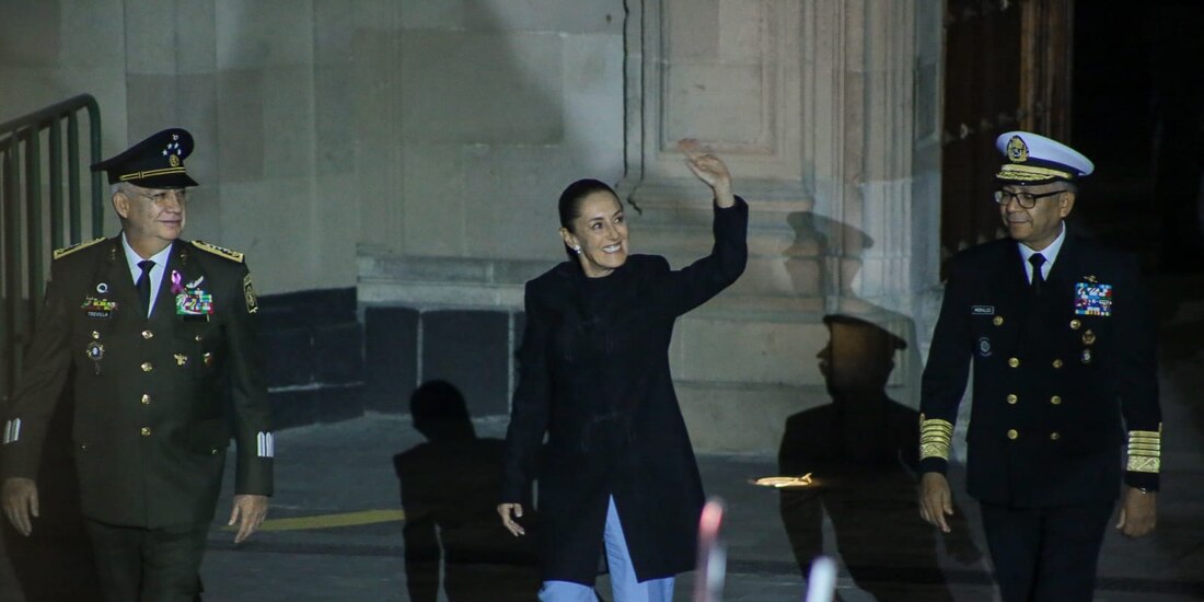 La Presidenta Claudia Sheinbaum Pardo en la conmemoración de los 200 años de la República