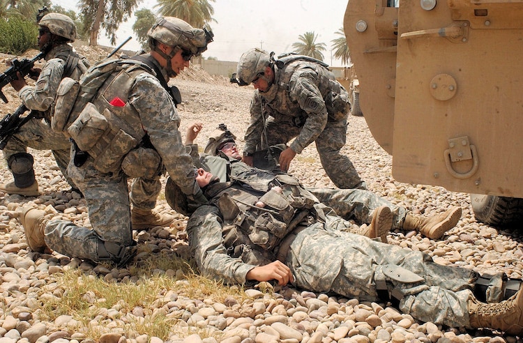 Un soldado caído en la Guerra de Irak.