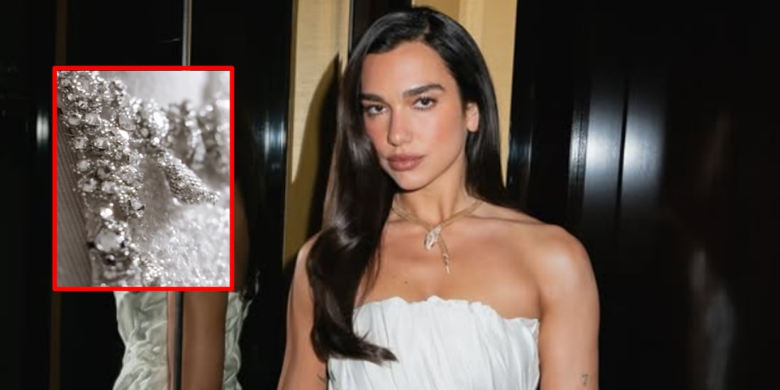 ¿Cuánto costó el lujoso vestido de Dua Lipa de la boda en Italia y quién lo diseñó?