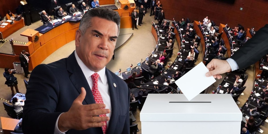 "Alito" Moreno adelanta que toda la bancada priista en el Senado votará en contra del Plan B electoral.