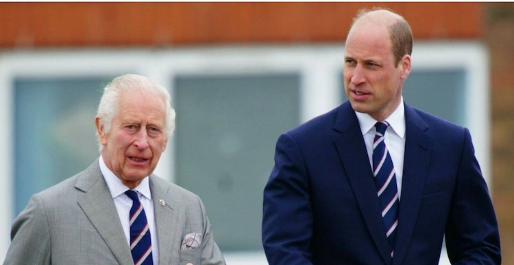 Rey Carlos y príncipe Guillermo