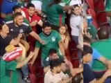 Un sujeto apuñaló a un aficionado en el partido entre México y Qatar de la Copa Oro 2023.