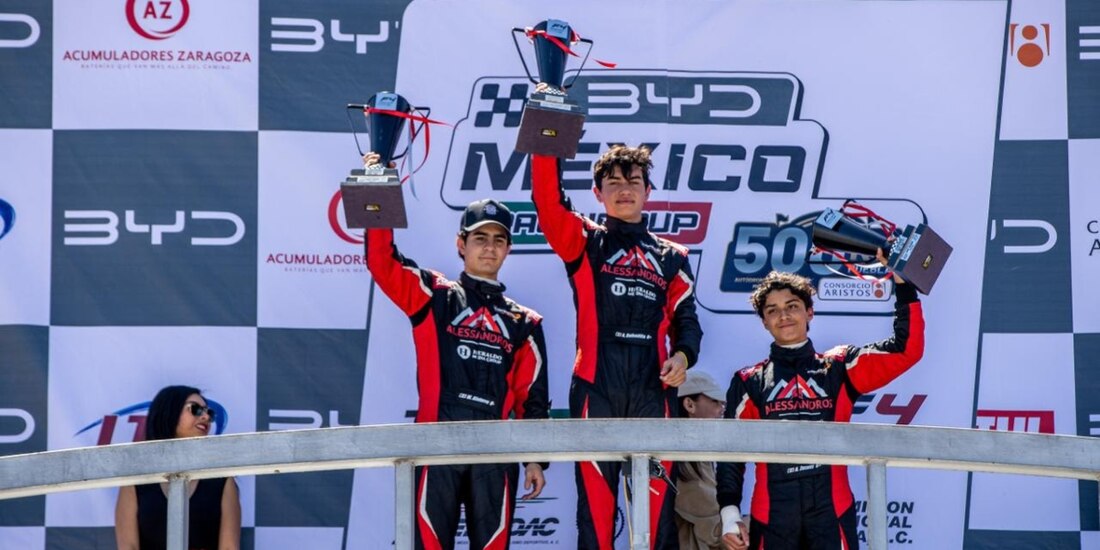 Alex Bobadilla y Oliver Trejo ganaron la primera fecha de la BYD México Racing Cup.