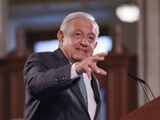 El Presidente Andrés Manuel López Obrador, en conferencia de prensa.