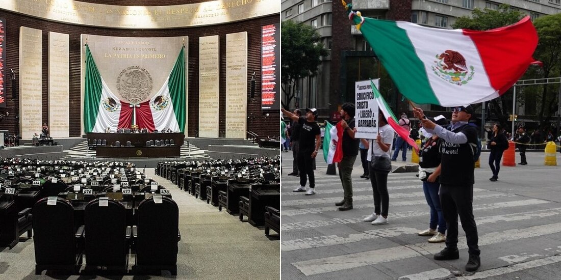 Diputados piden a manifestantes permitir discusión de reforma judicial.