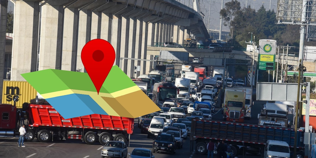 Mapa de bloqueos de carreteras hoy