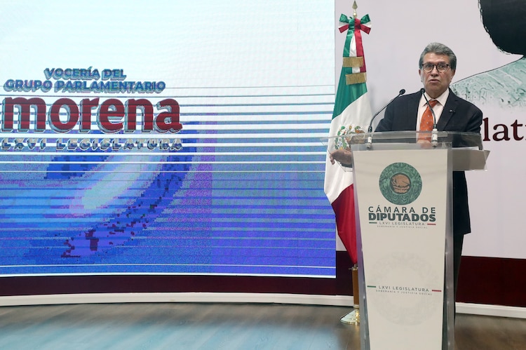 El coordinador de Morena en la Cámara de Diputados, Ricardo Monreal Ávila, el 5 de octubre de 2026.