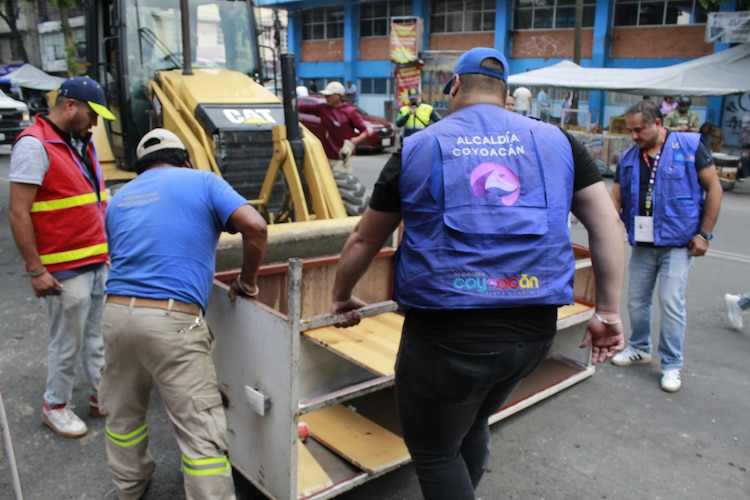 Recuperación del espacio público, uno de los ejes de seguridad impulsados por el alcalde Giovani Gutiérrez.