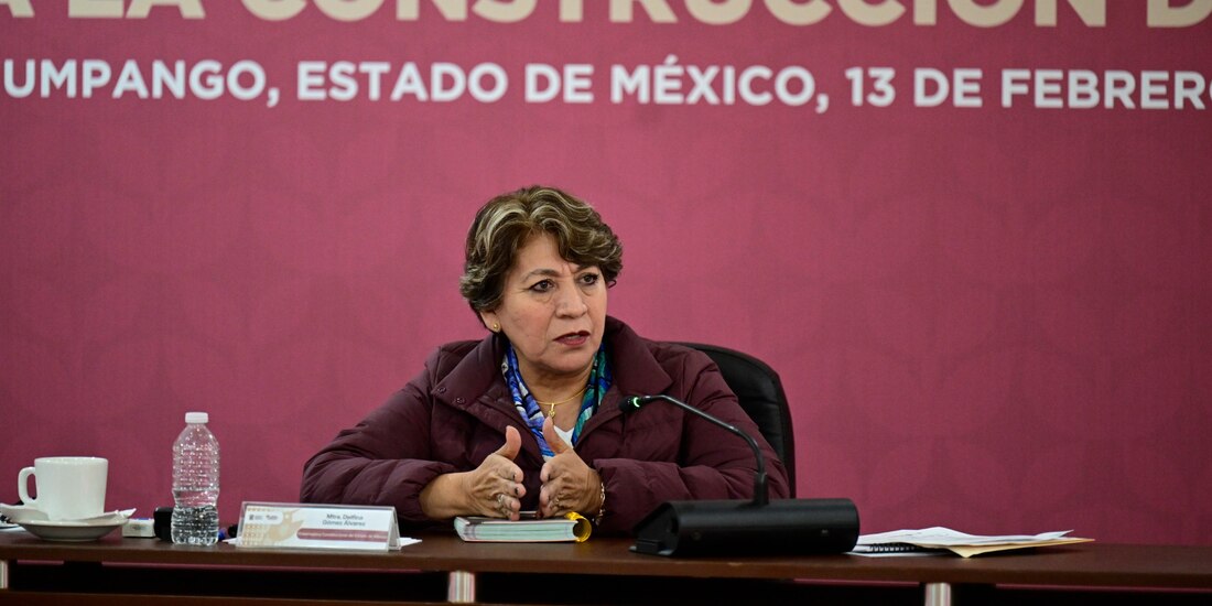 La Gobernadora Delfina Gómez.