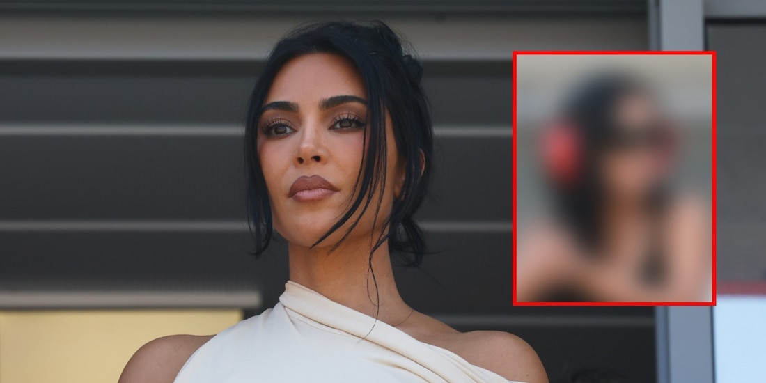 El look lencero de Kim Kardashian en el GP de Mónaco