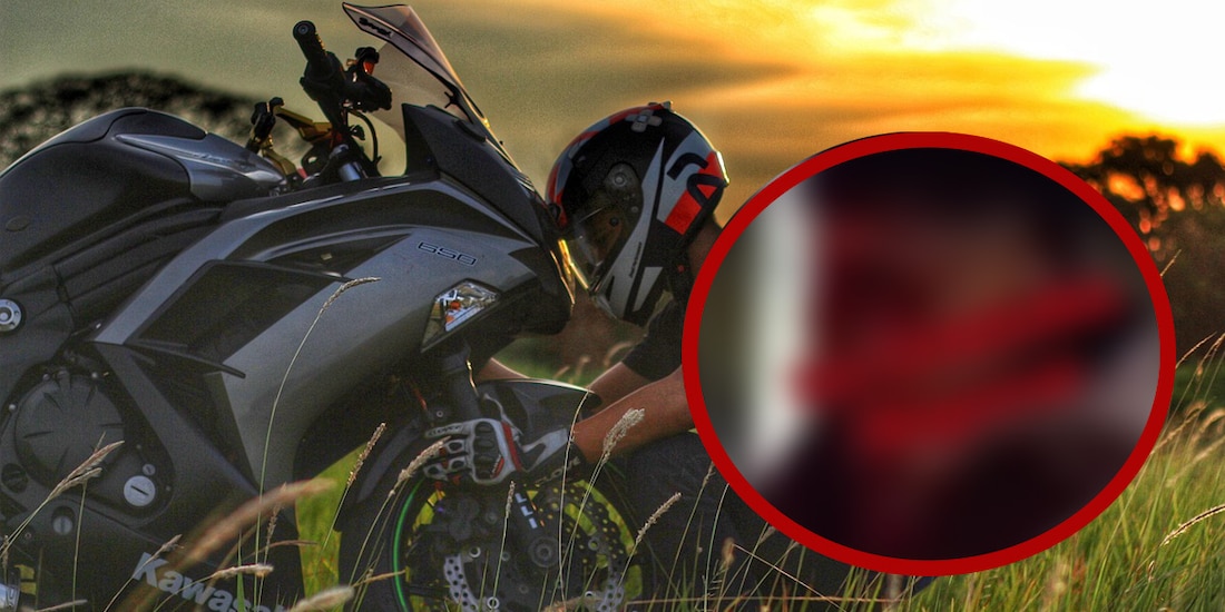 Esto pasó después con el motociclista que se le salen los ojos