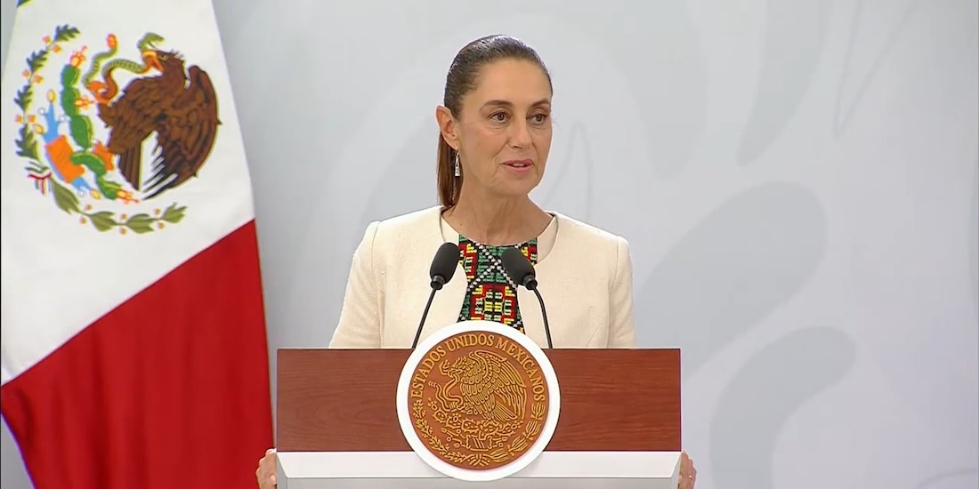 La Presidenta de México este viernes en Cancún.